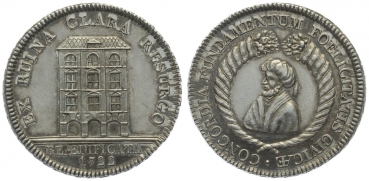 1722 Bern, Stadt, Silbermedaille auf den Umbau des Zunfthauses zur Kaufleuten